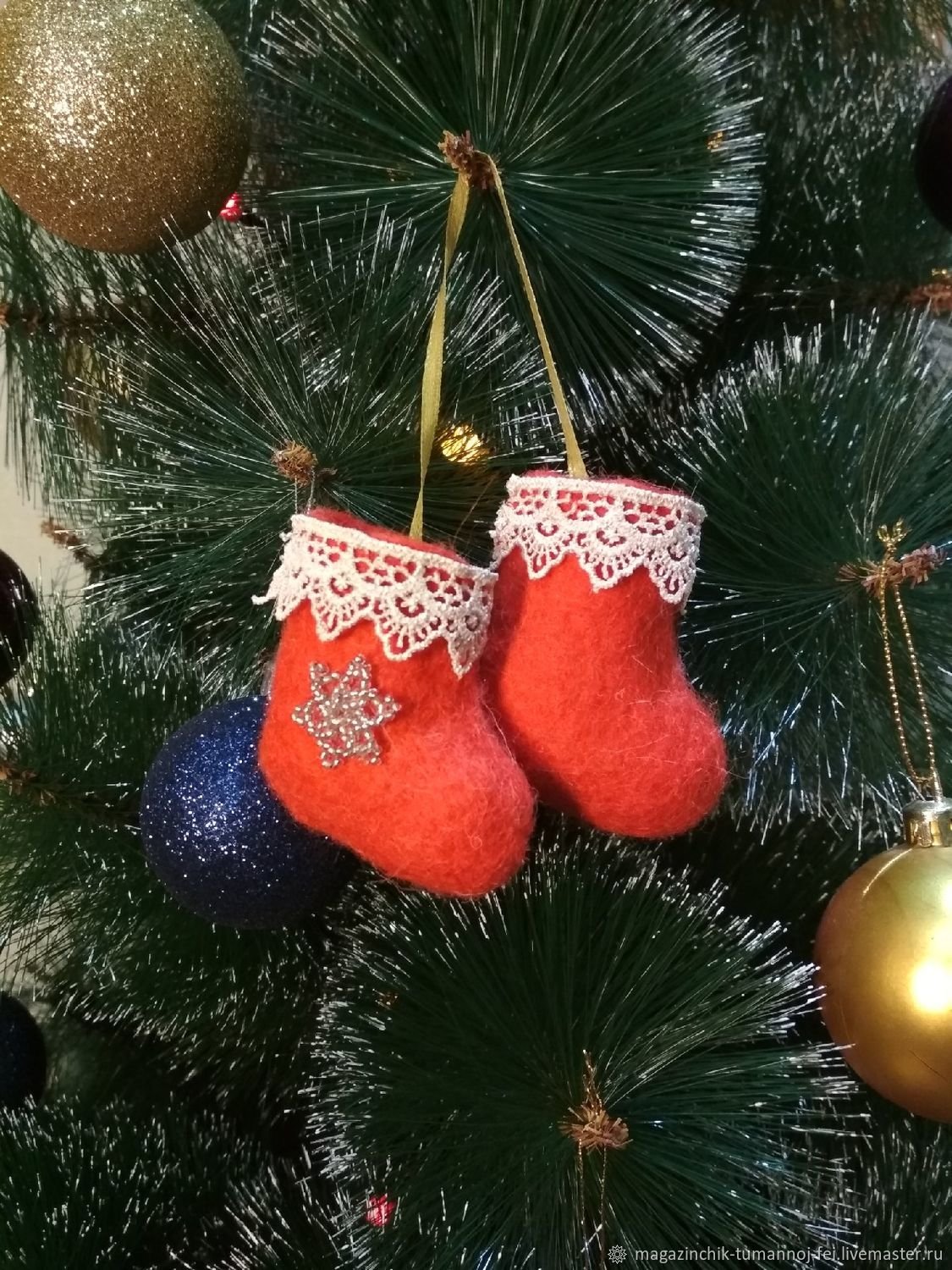 Украшение валенок