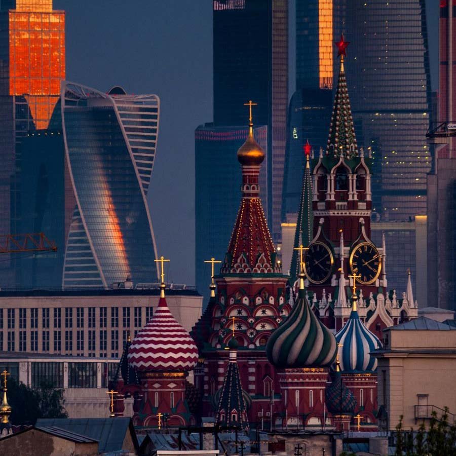 Вид Кремля с Москоу Сити