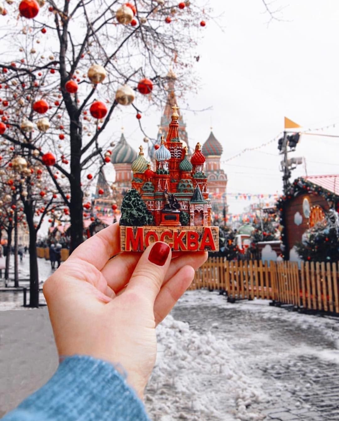 Красивые зимние места в Москве