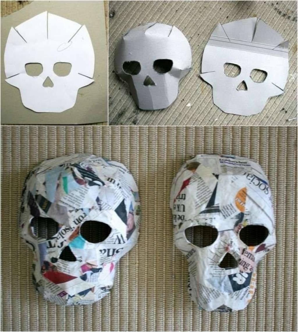 Самодельные маски из бумаги