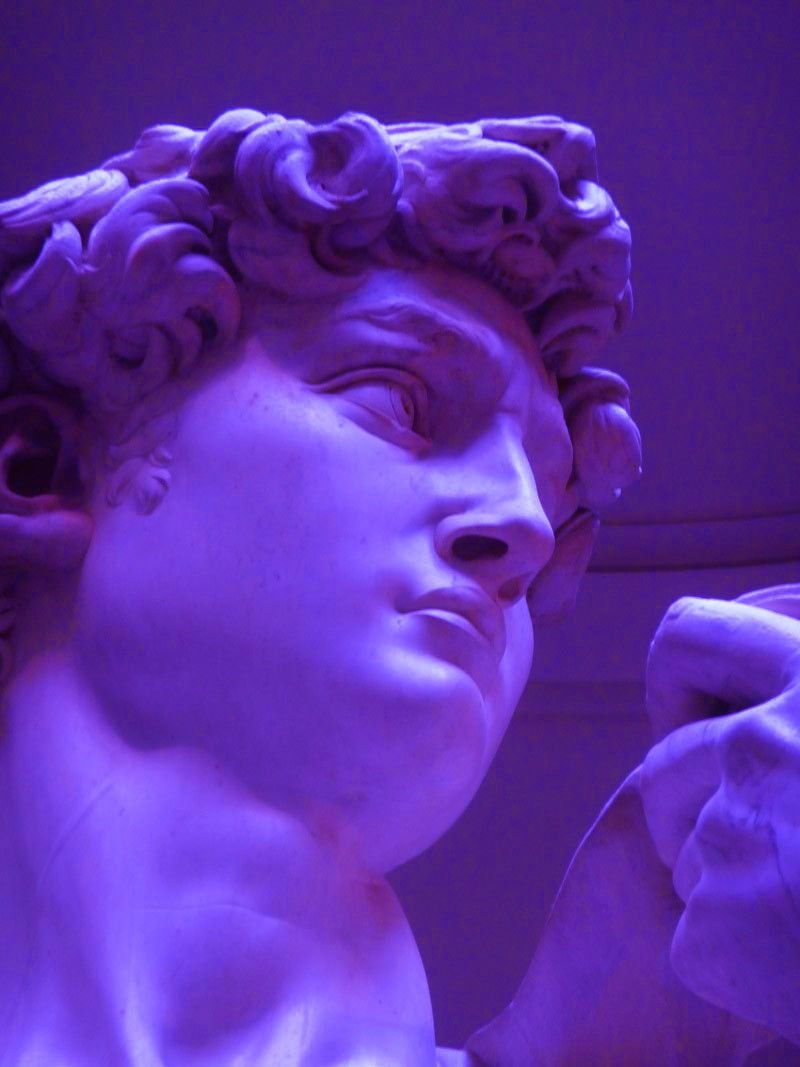 Давид Микеланджело vaporwave