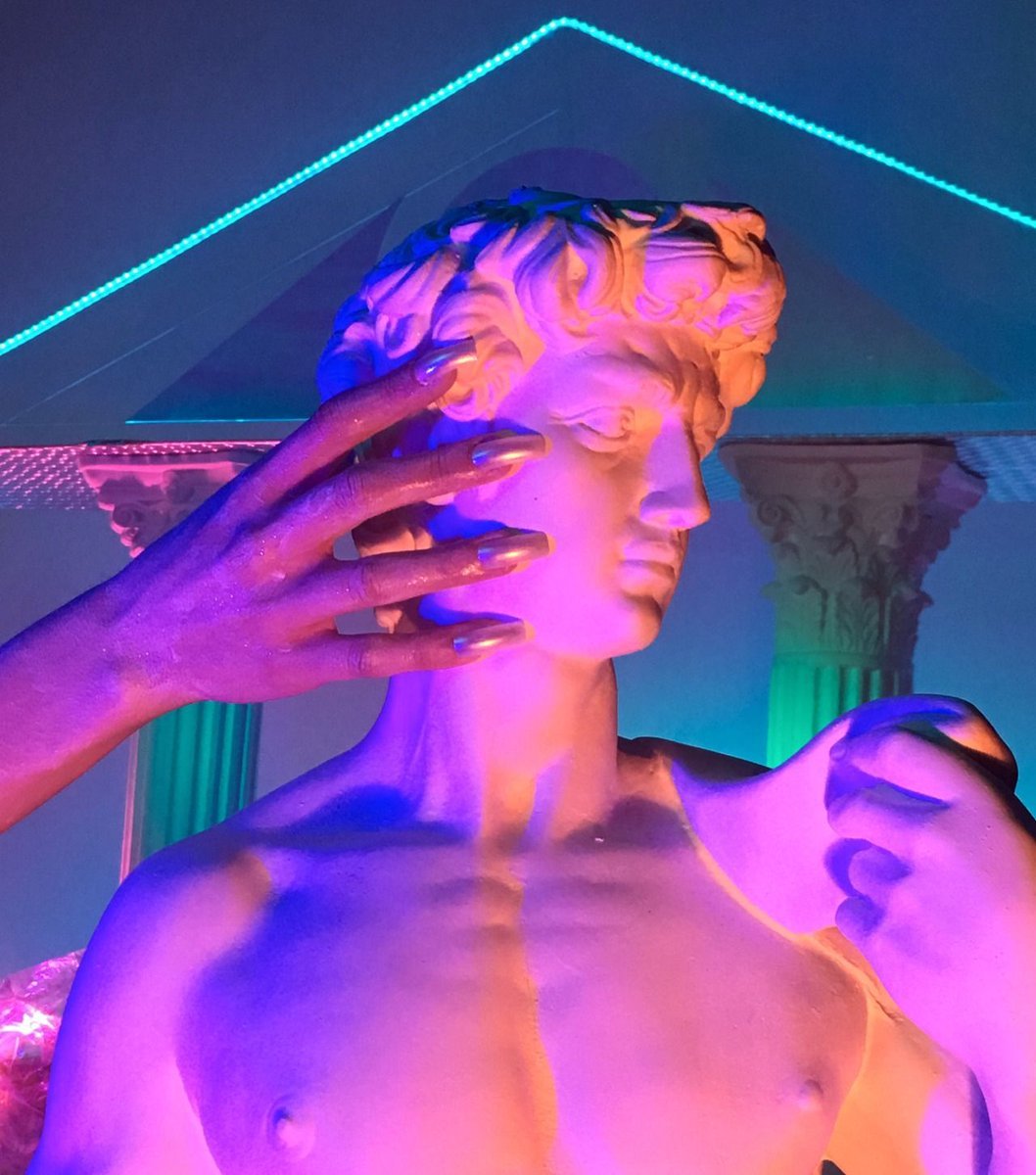 Давид Микеланджело vaporwave
