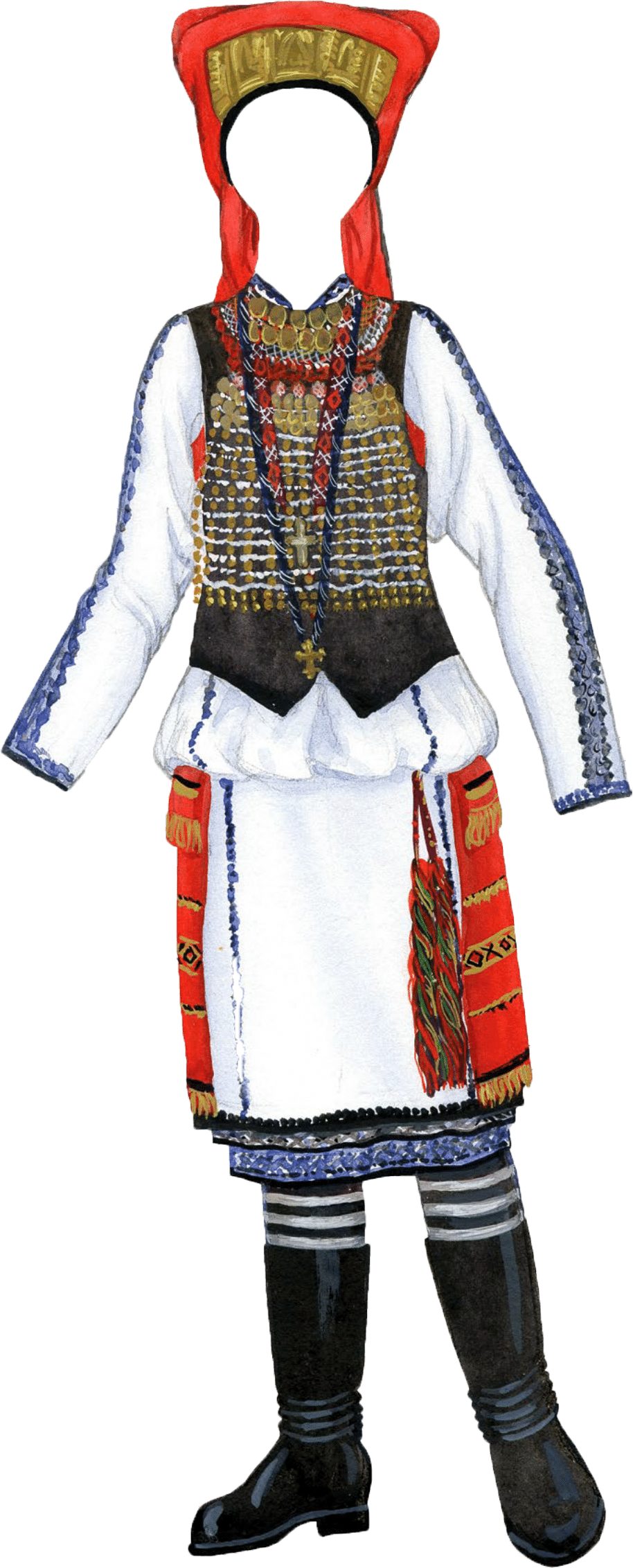 Костюм невесты мокшанки