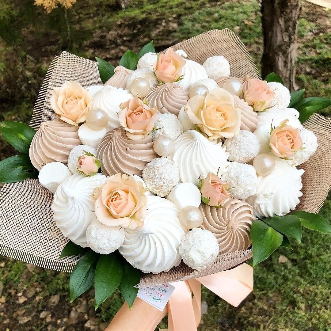 Букет из зефира и конфет