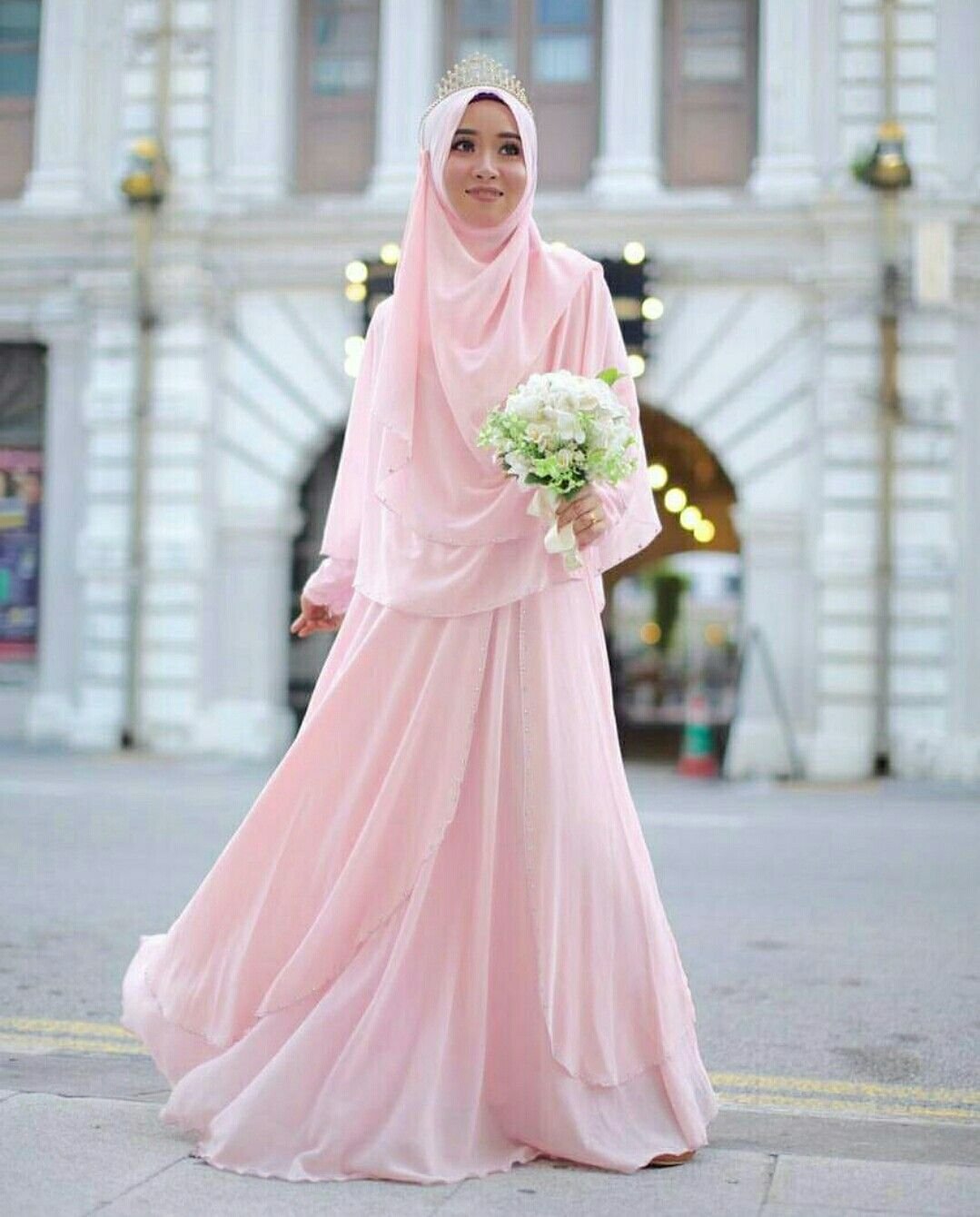 Asma_Dress хиджаб для невесты
