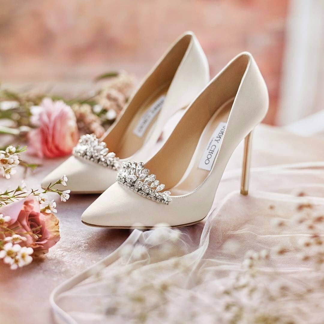 Свадебные туфли без каблука для невесты