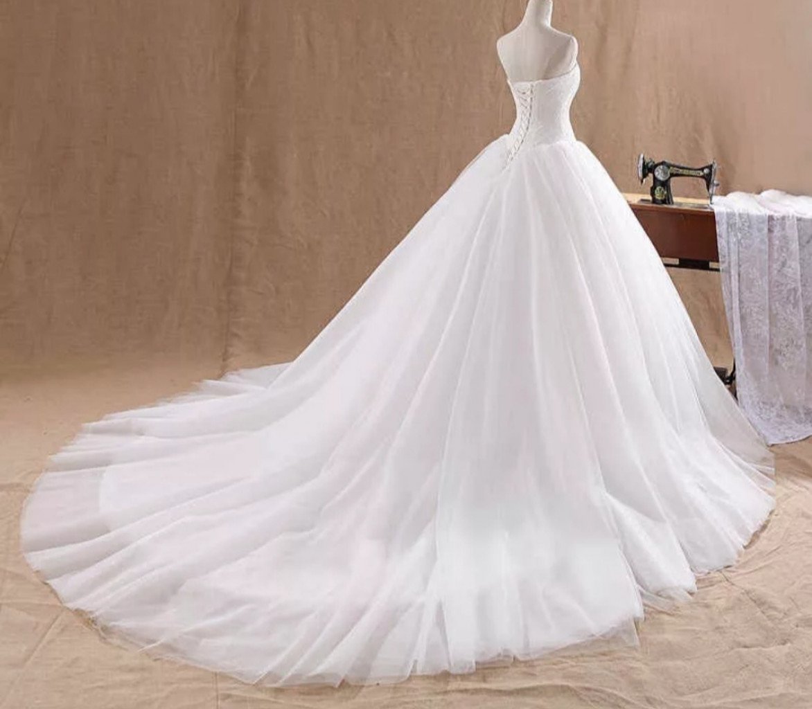 Свадебное платье из тюли