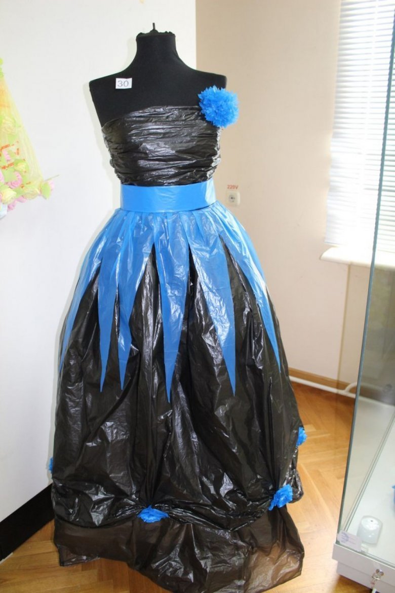 Публикация «Мастер-класс „Платье из мусорного пакета“» размещена в разделах