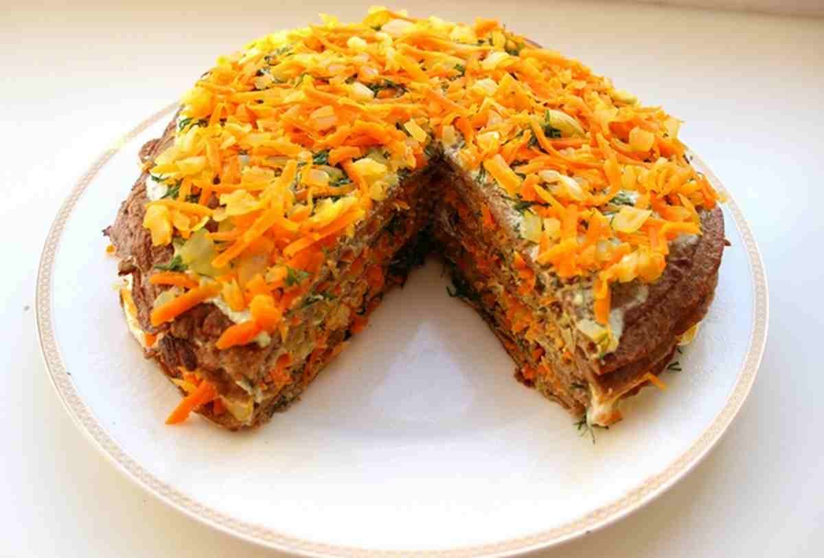 Тортик из печени куриной