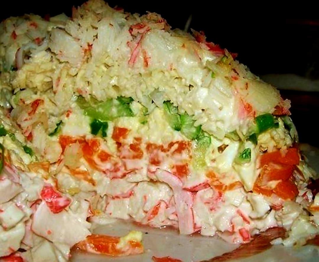 Морской салатик с крабовым мясом