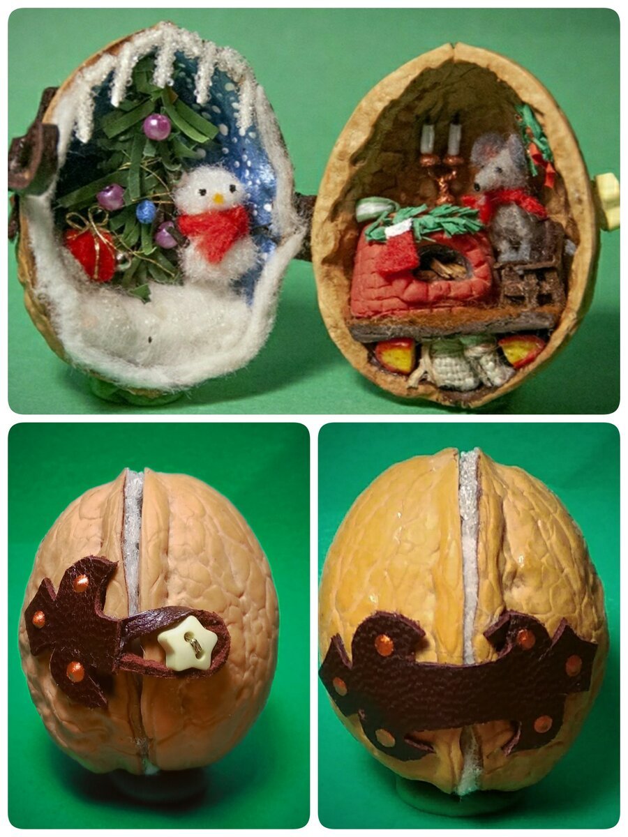 Бижутерия из грецких орехов
