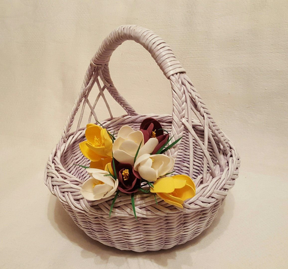 Корзины из бумажной лозы