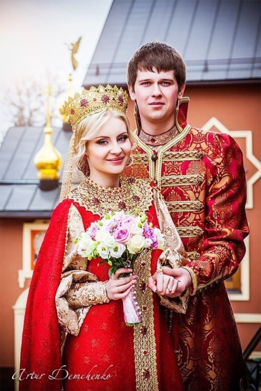 Невеста в русском стиле