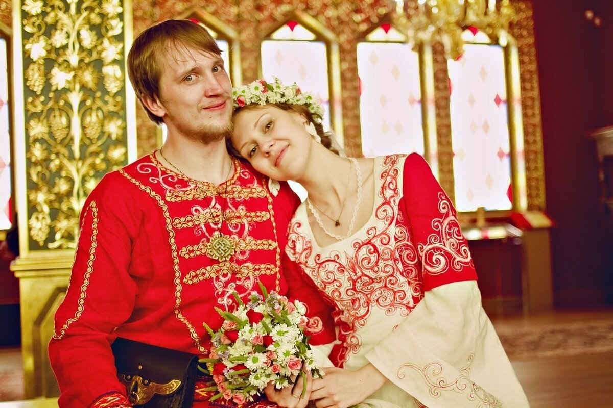 Современная свадьба в русском стиле