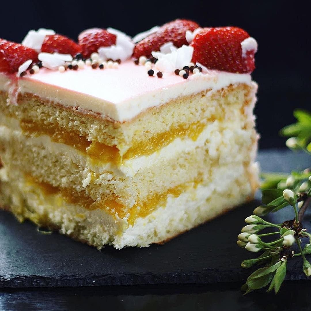 Конфи, крем чиз, бисквит