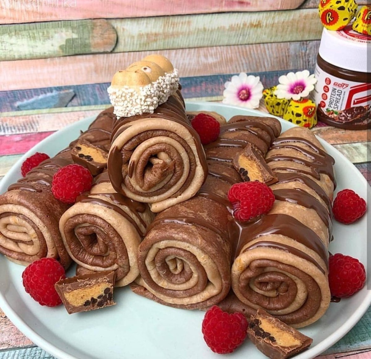 Блинчики с Нутеллой и бананами