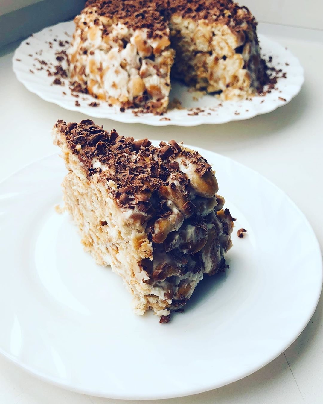 Торт из крекера рыбки