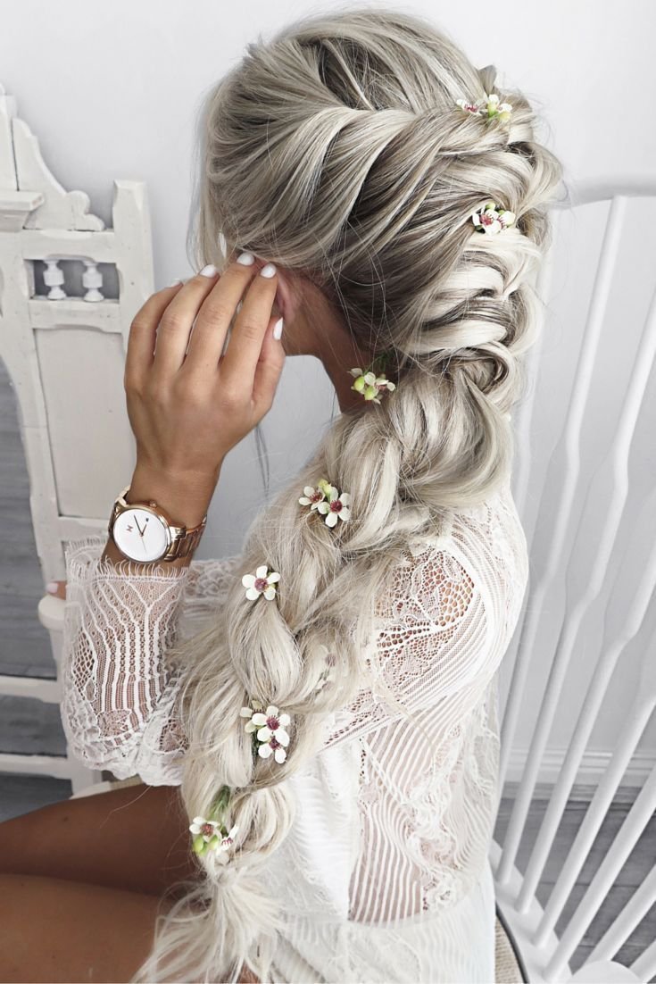 Свадебные прически из кос