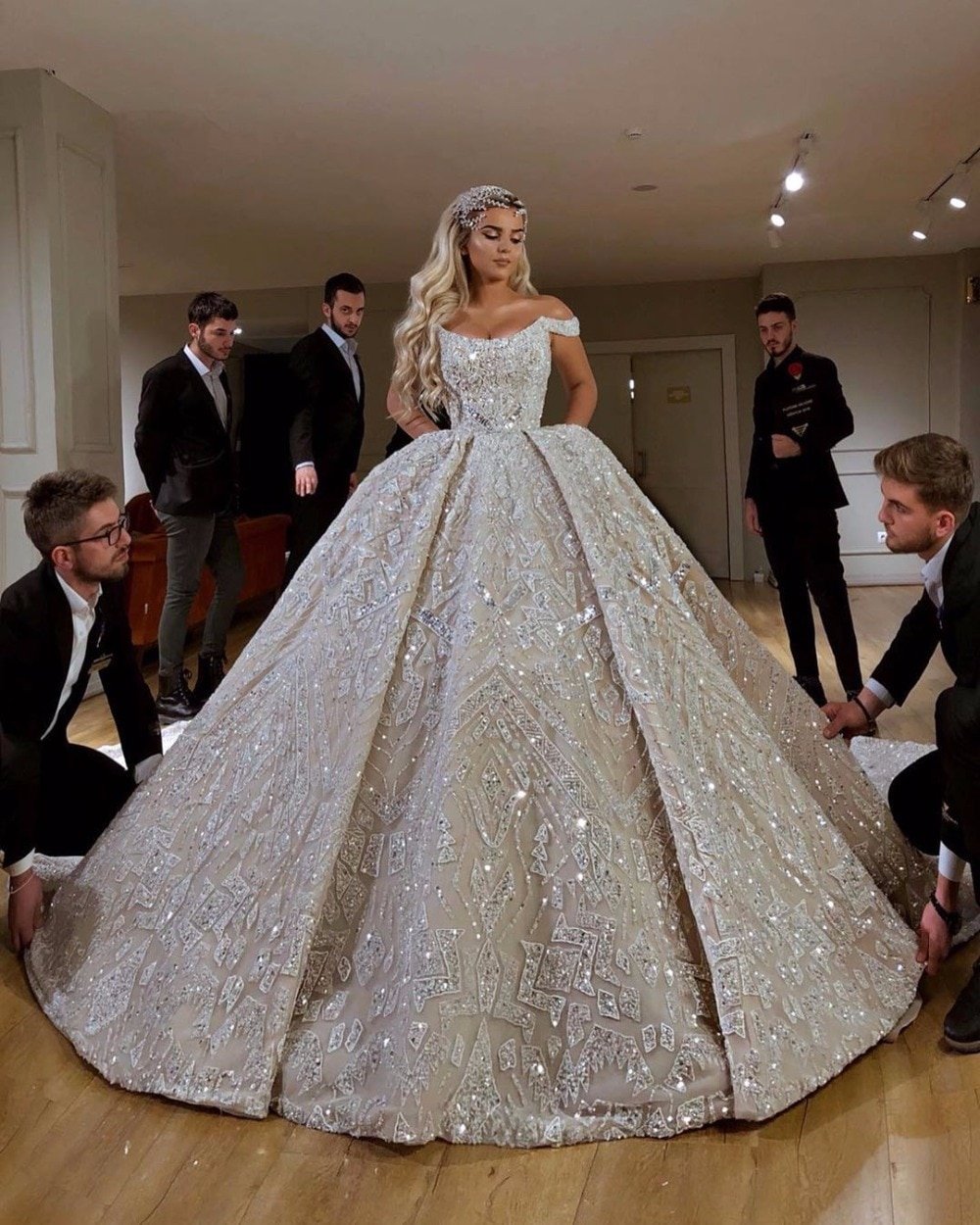 Paolo Sebastian свадебное платье