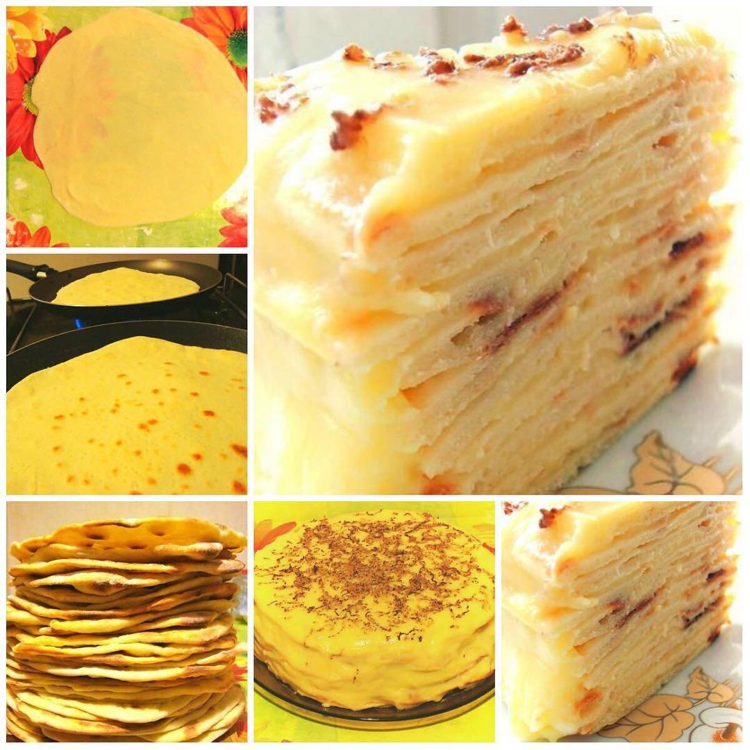 Сказочно вкусный торт с творожным заварным кремом
