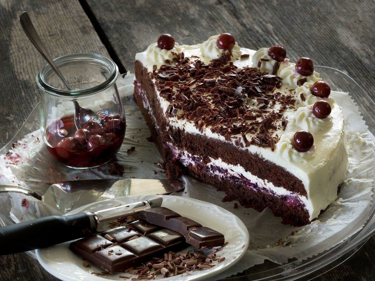 Торт "чёрный лес" (Black Forest Cake)