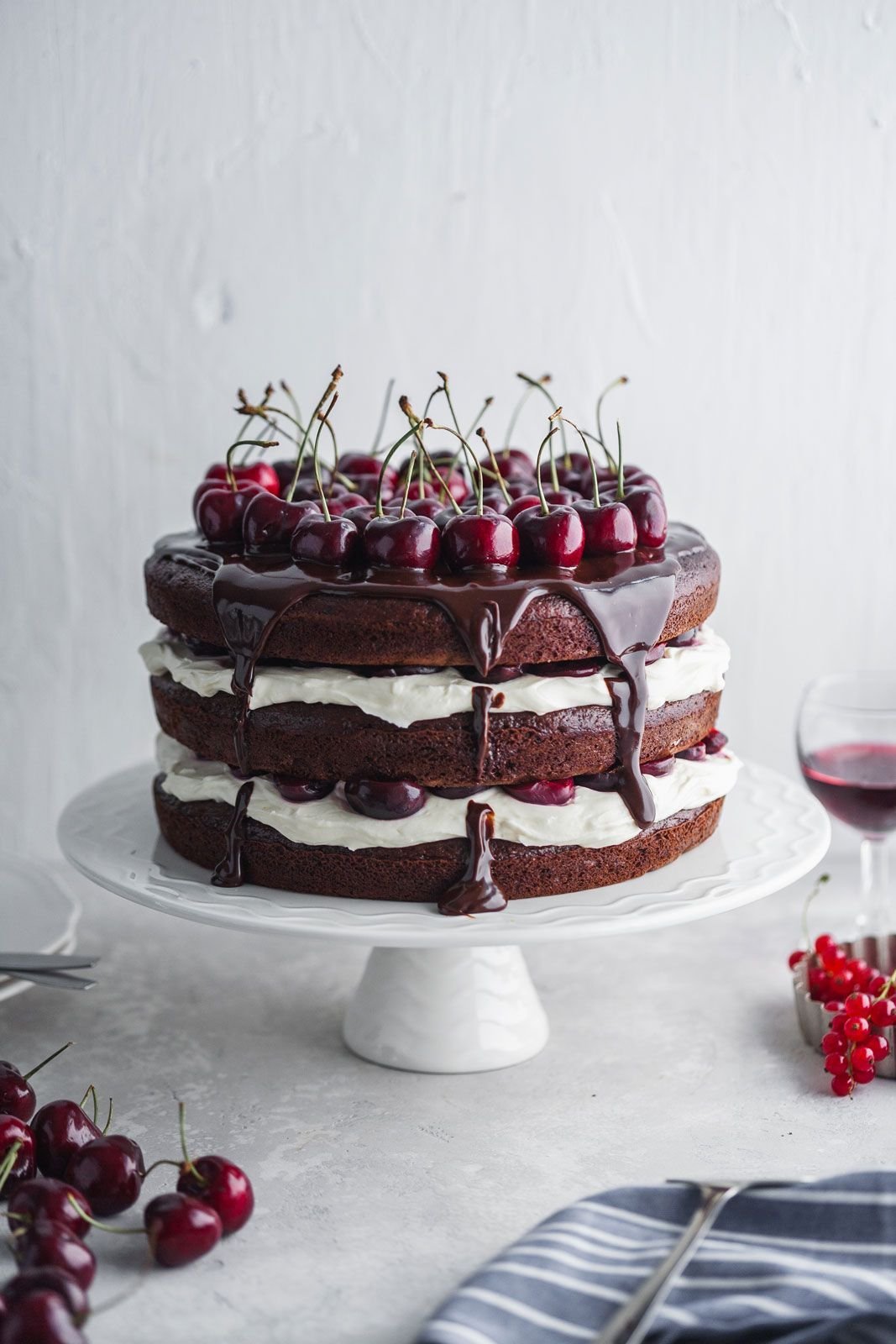 Шварцвальдский вишневый торт Schwarzwälder Kirschtorte