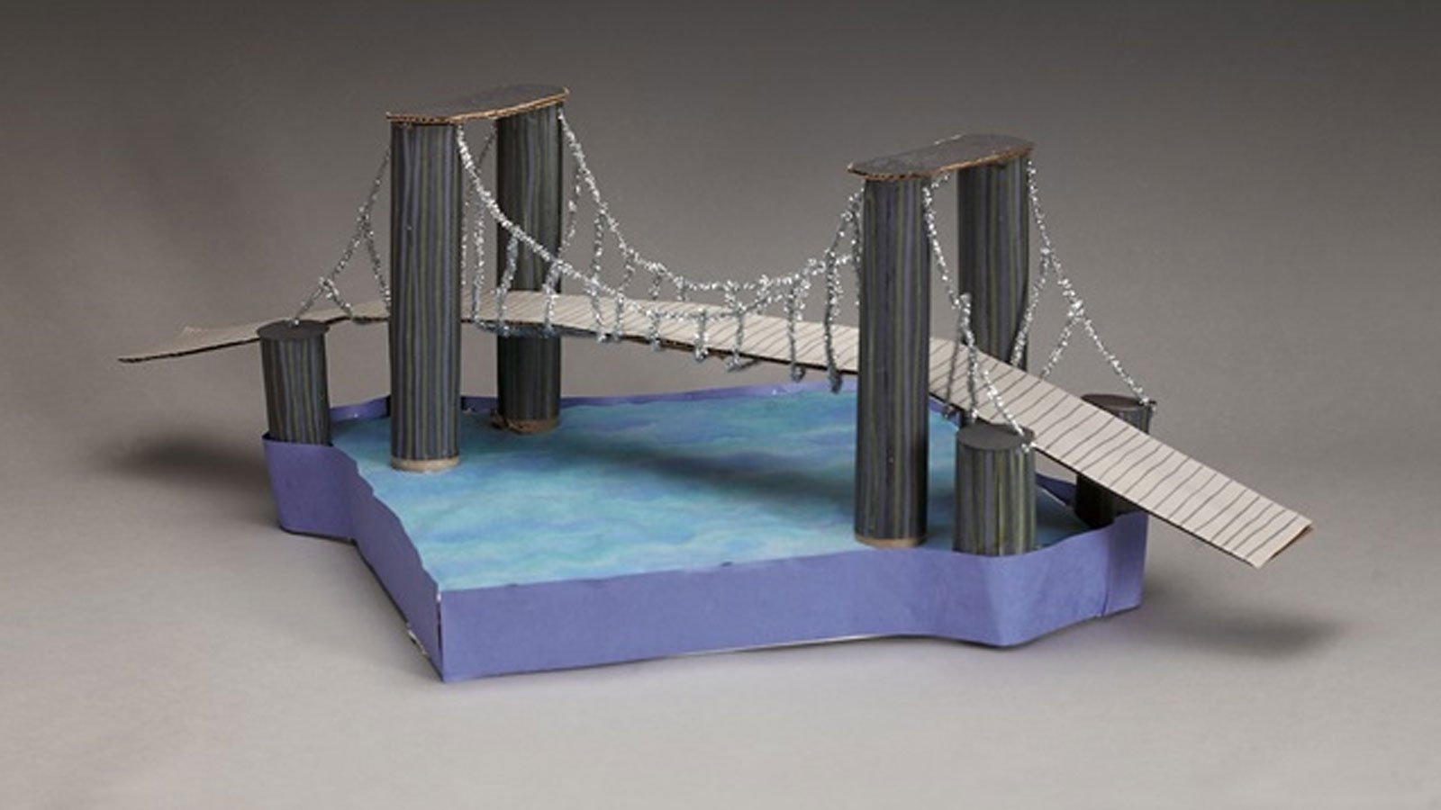 Модель моста для украшения железной дороги в масштабе 1:87