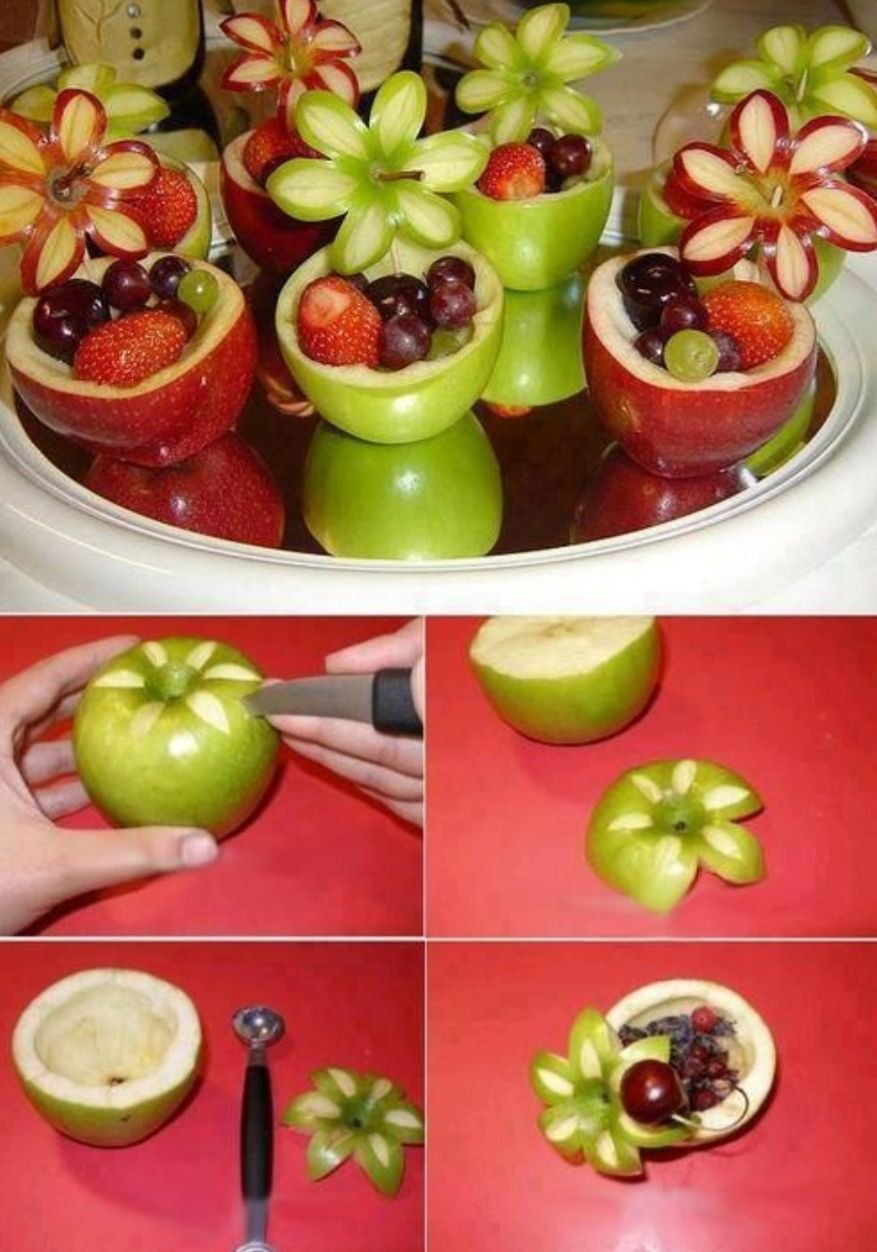 Украшения из фруктов
