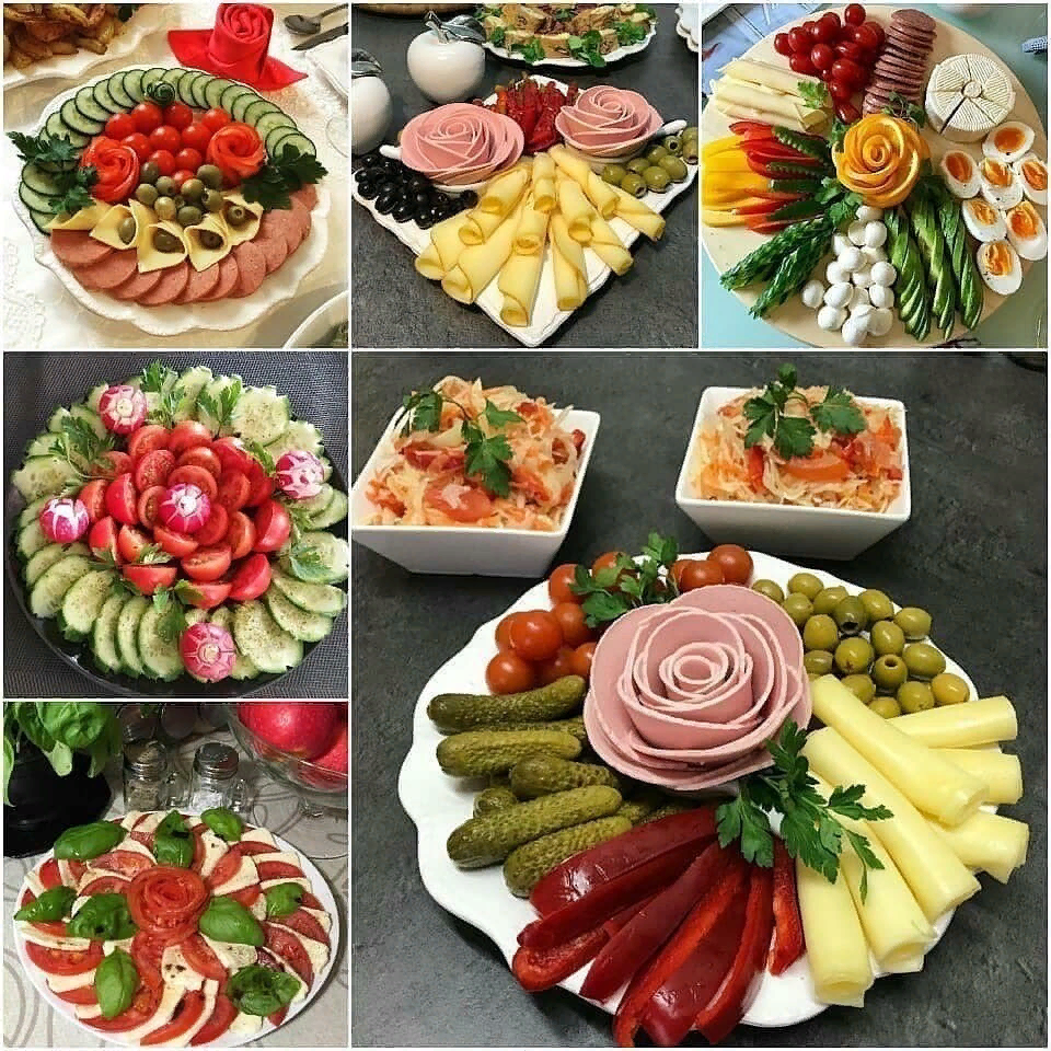 Украшения из овощей для праздничного стола