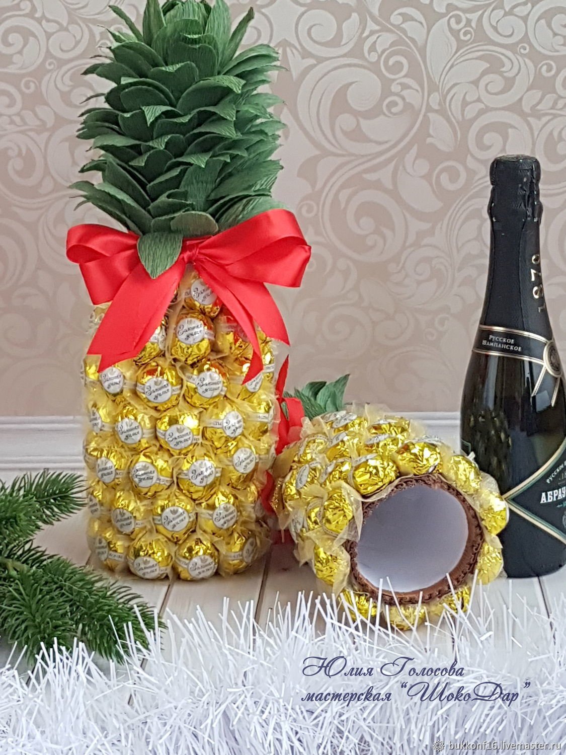 Украшение бутылок