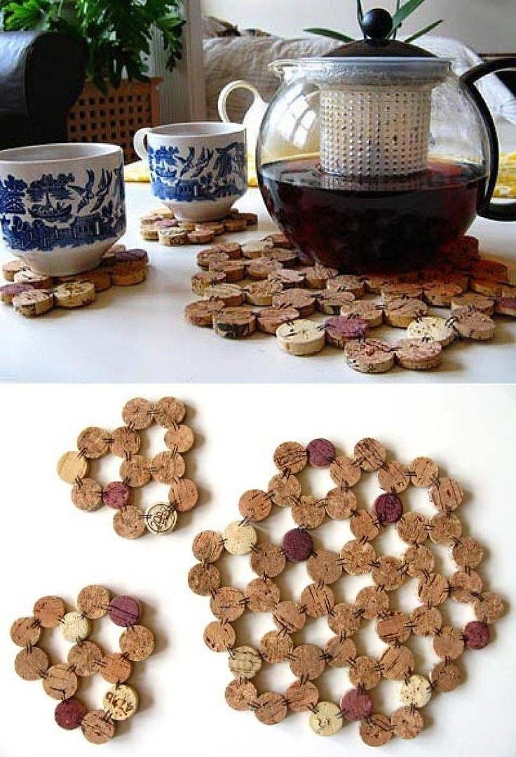 Коврик из винных пробок