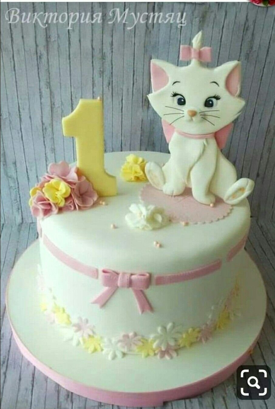 Торт с кошечкой для девочки
