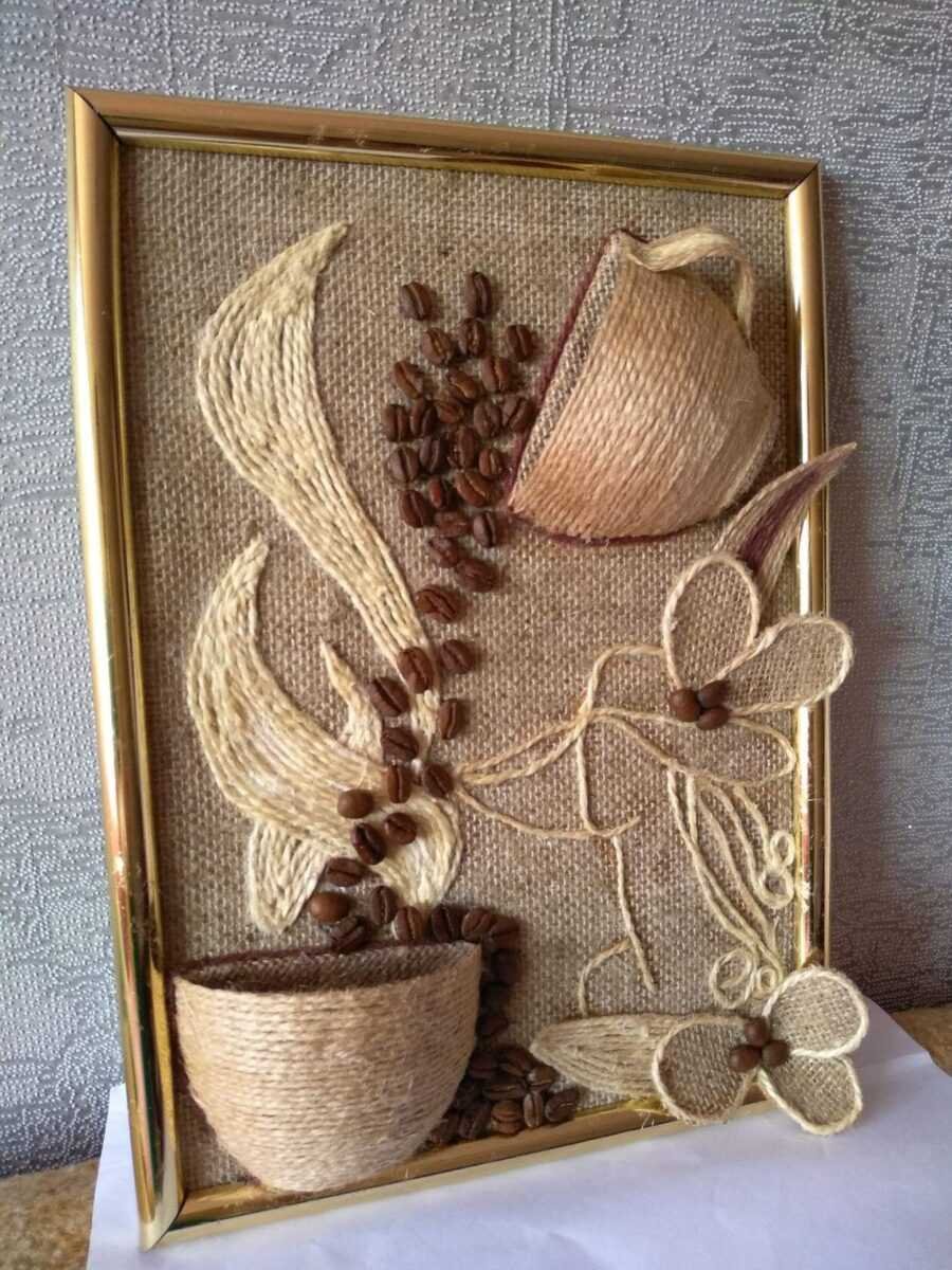 Подставка из джутового каната