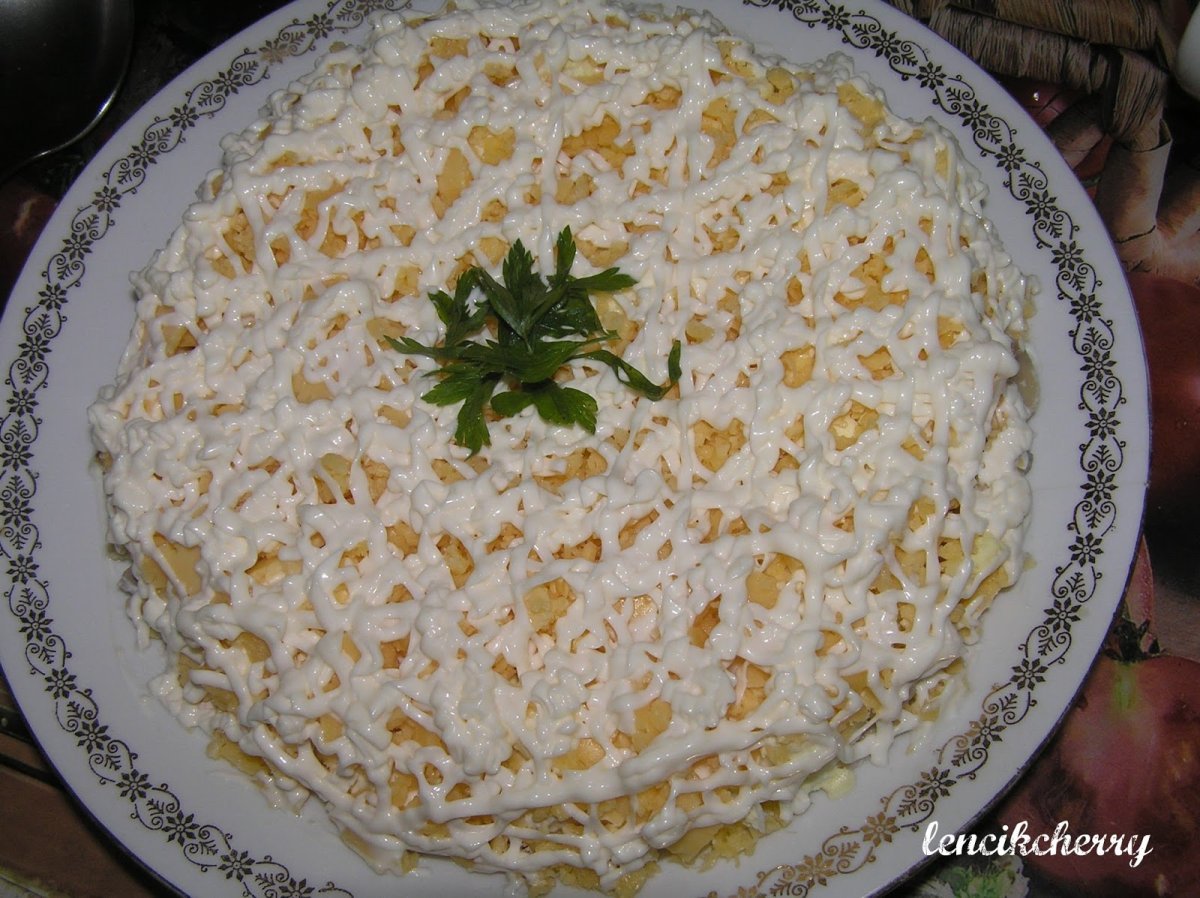Салат слоёный Печёнкин