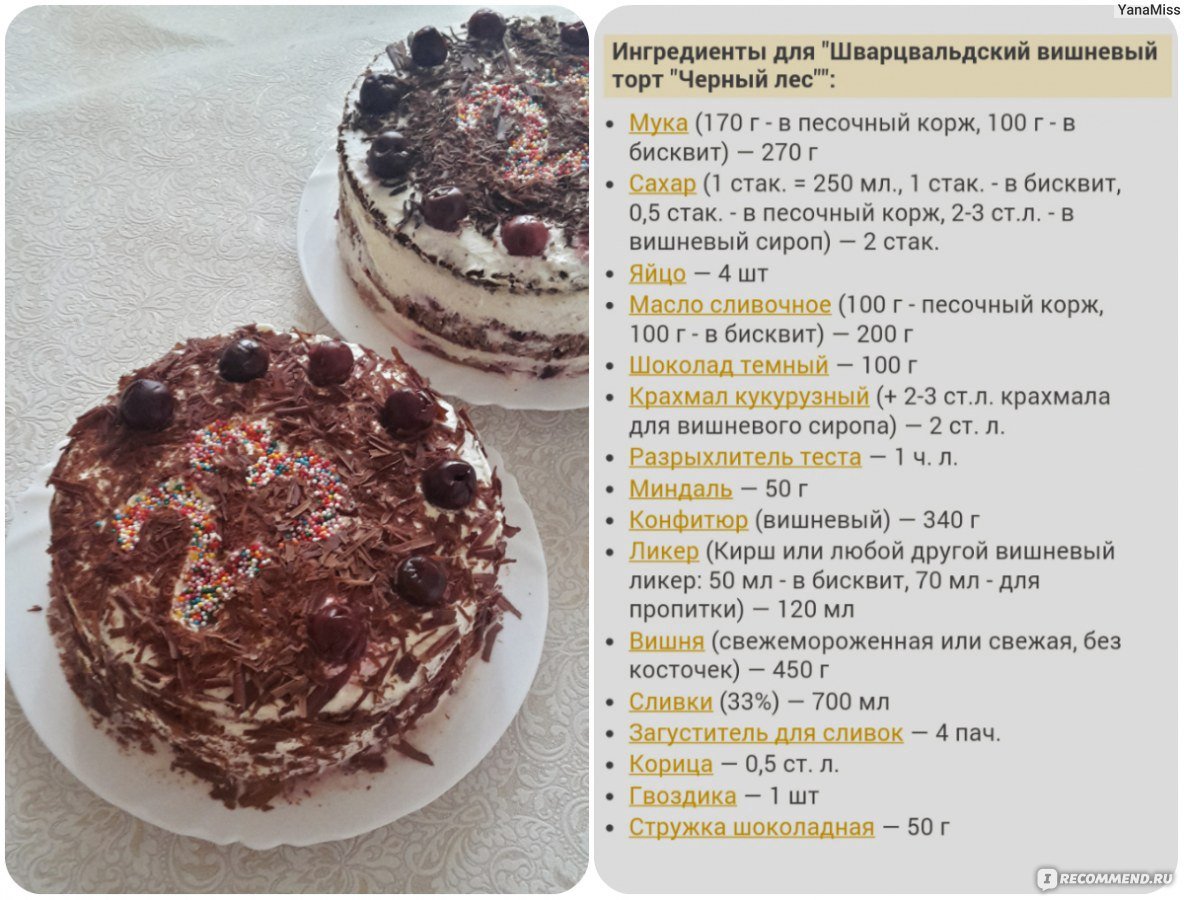 Торт Мишель черный принц