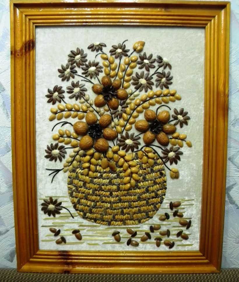 Аппликация из круп