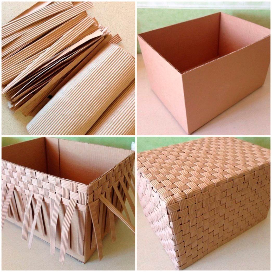 Корзина из картона