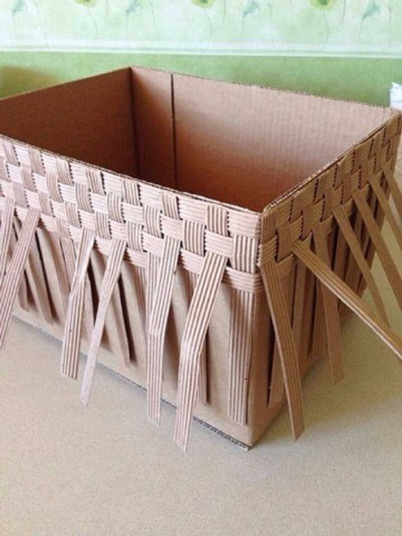 Корзина из картона