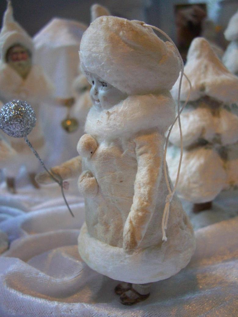 Новогодние игрушки из ваты
