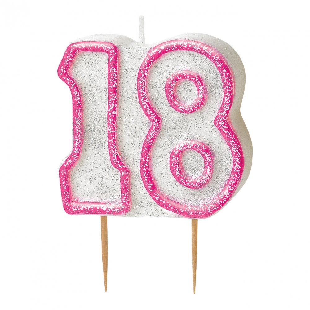 Цифра 18 свечка