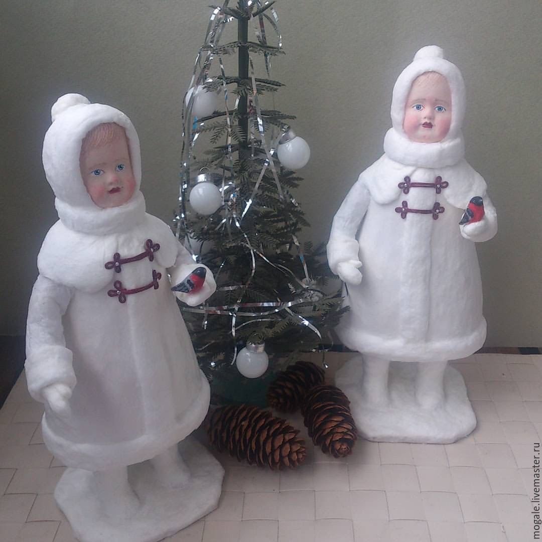 Ватные игрушки детки