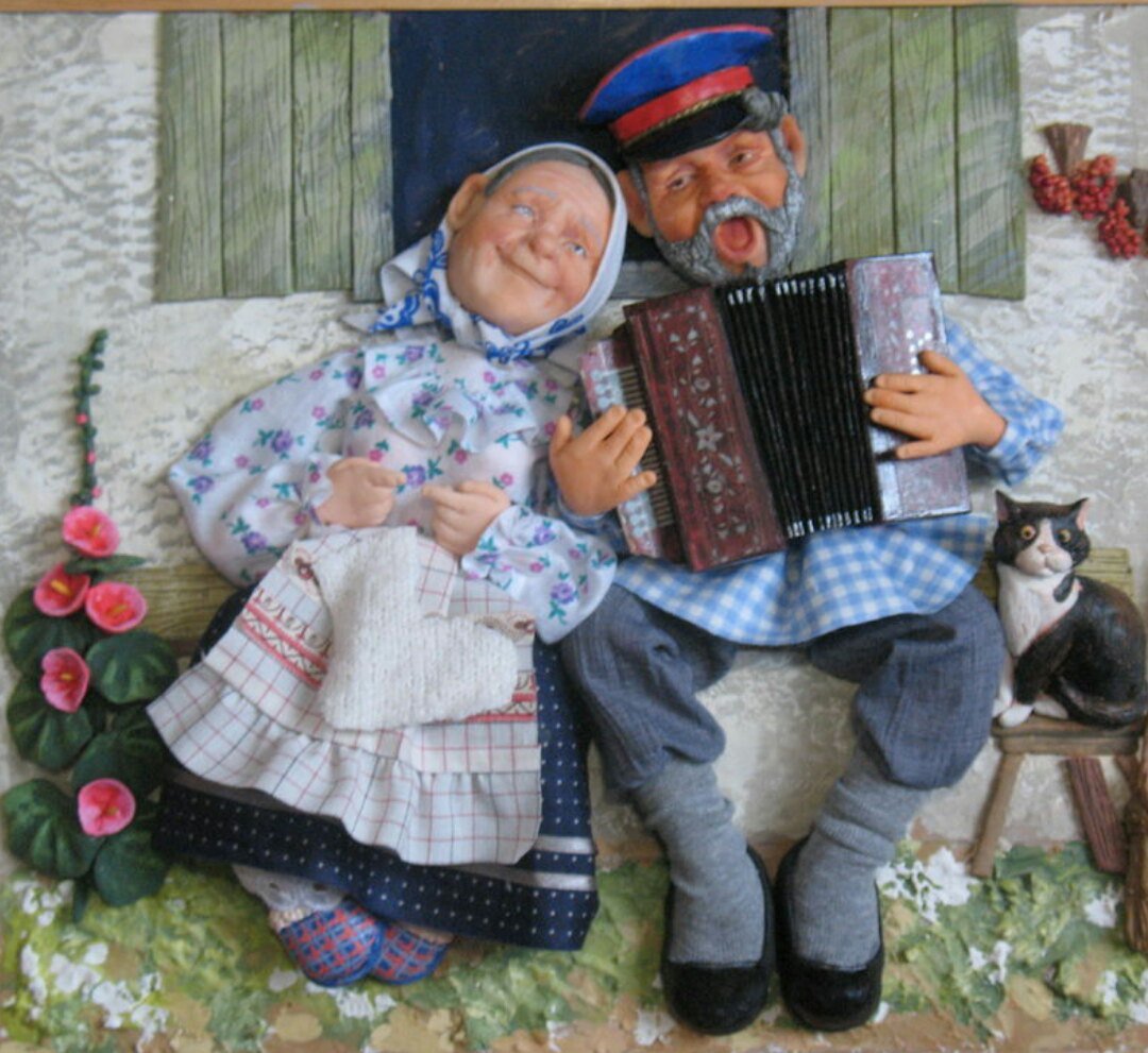 Поделка бабка и дедка