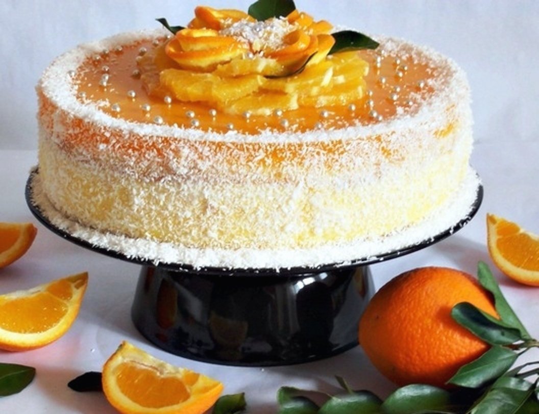 Торт с мандаринами