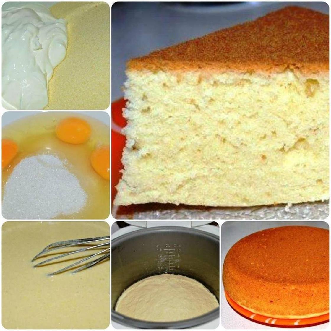 Легкий бисквит для торта