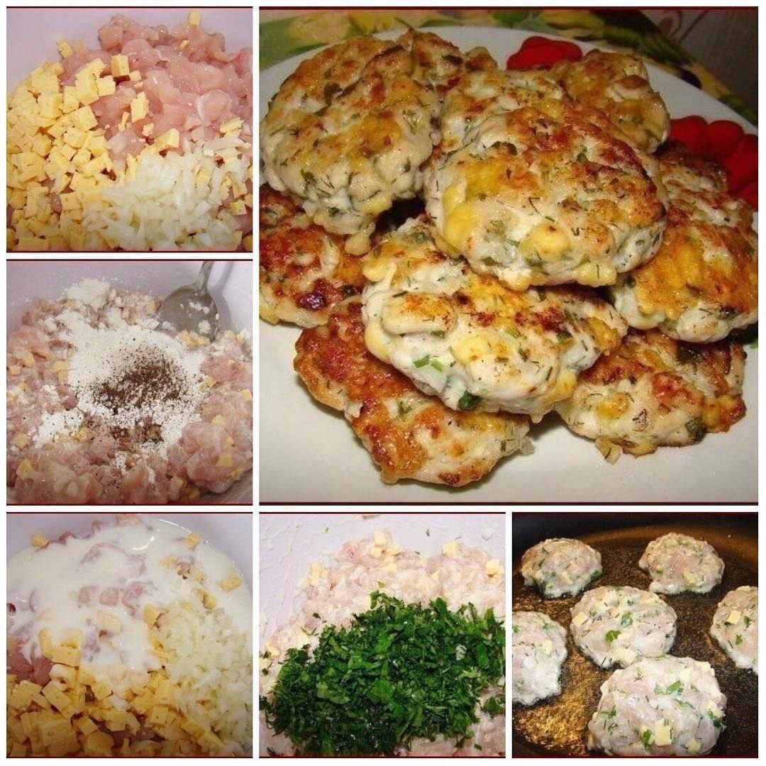 Котлетки из кусочков курицы