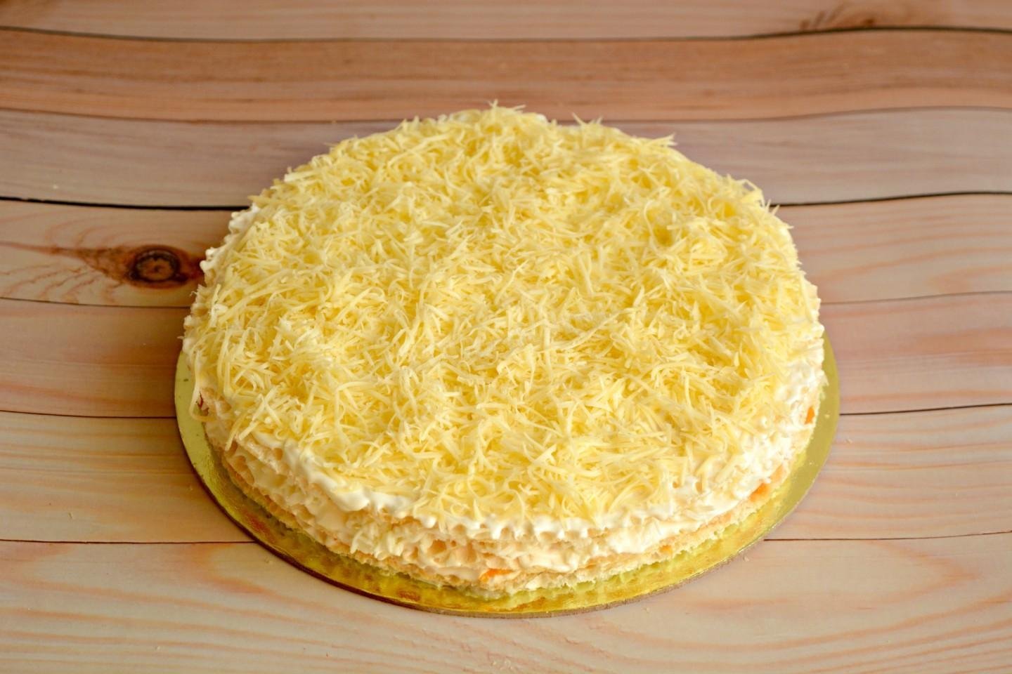 Торт с коржами и сыром