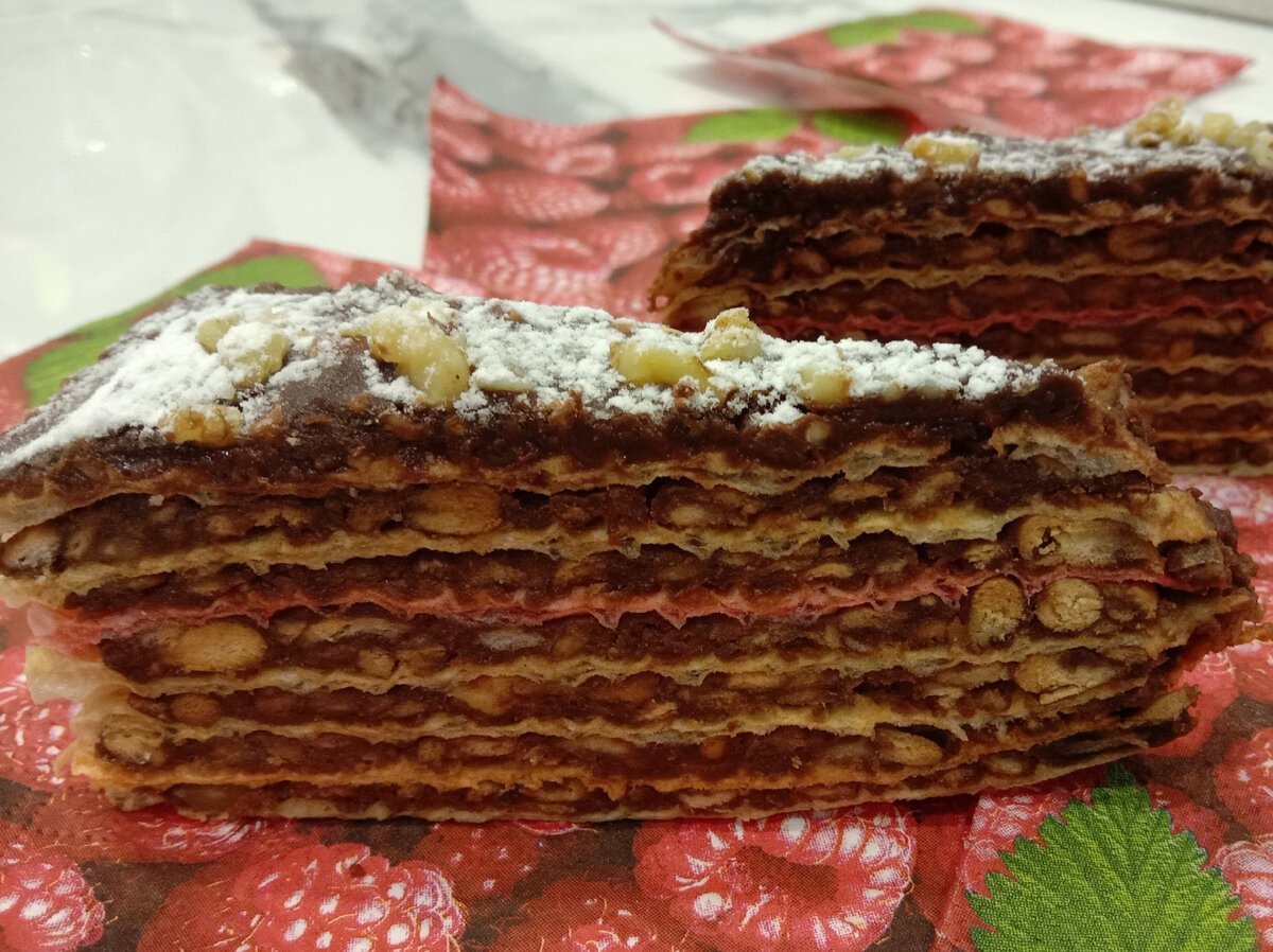 Торт из вафельных коржей