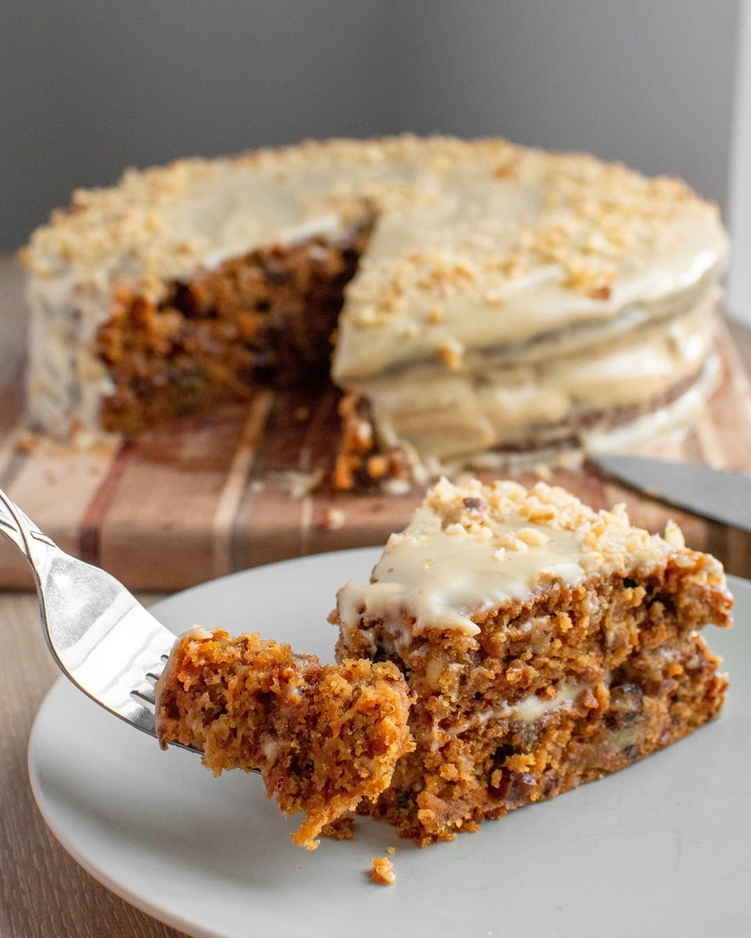 Slice a Carrot Cake