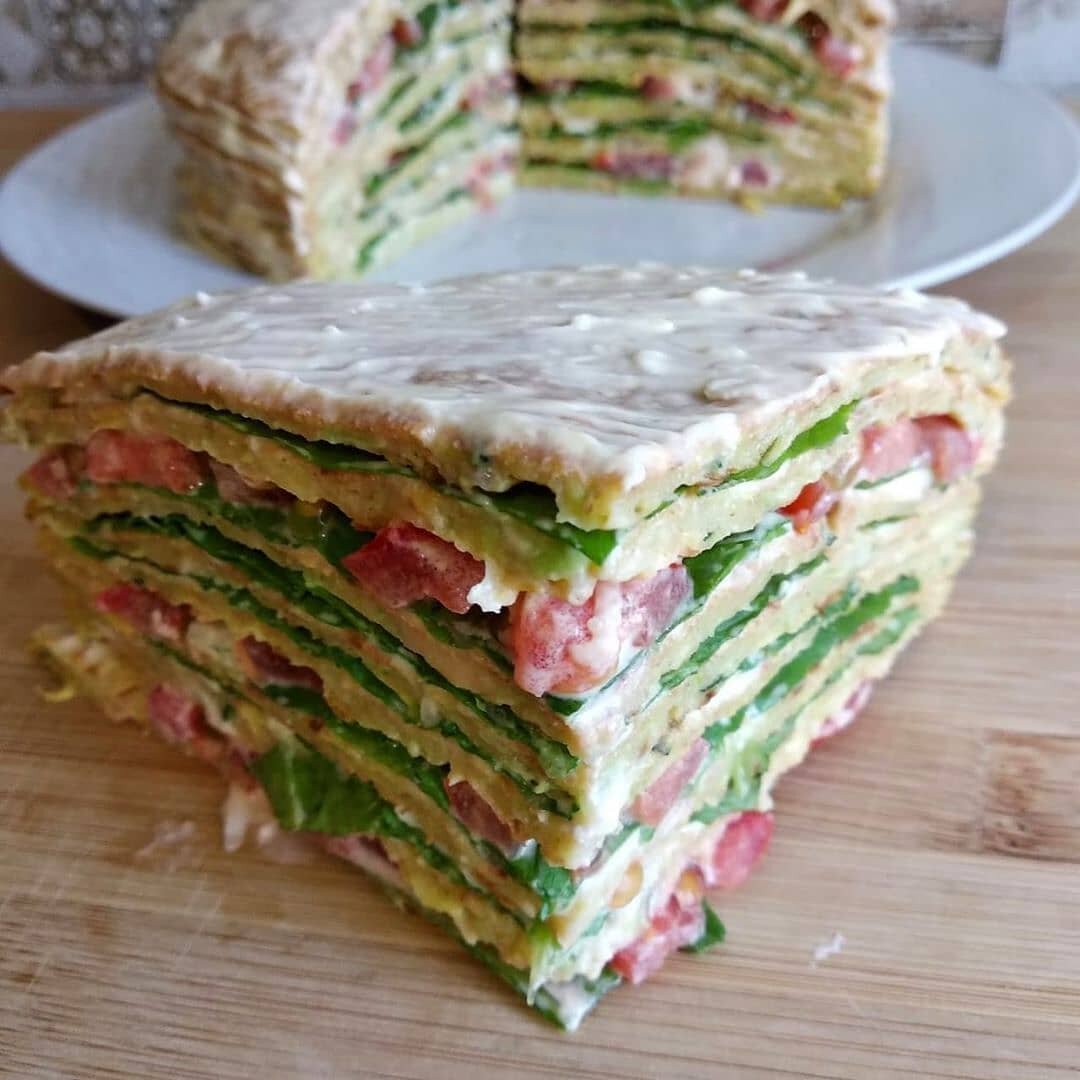 Кабачковый торт с сыром