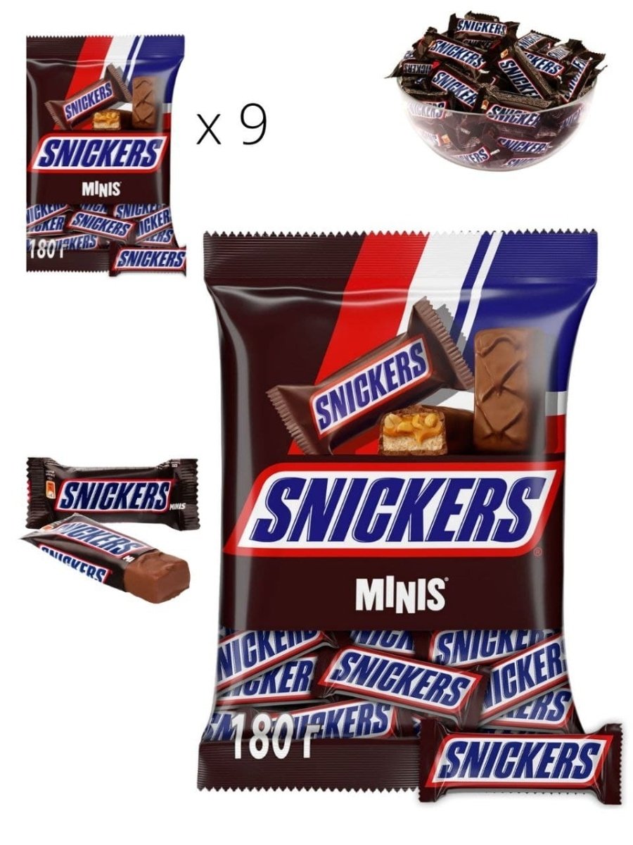 Snickers конфеты Минис 180 гр